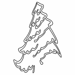 A Christmas tree is a holiday decoration in winter.