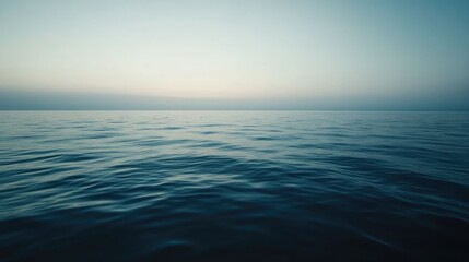 Obraz premium A stunning view of the sea below Europe, calm waters with copy space for captions or messages.