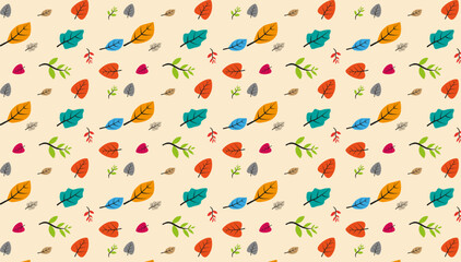 Leaves seamless pattern