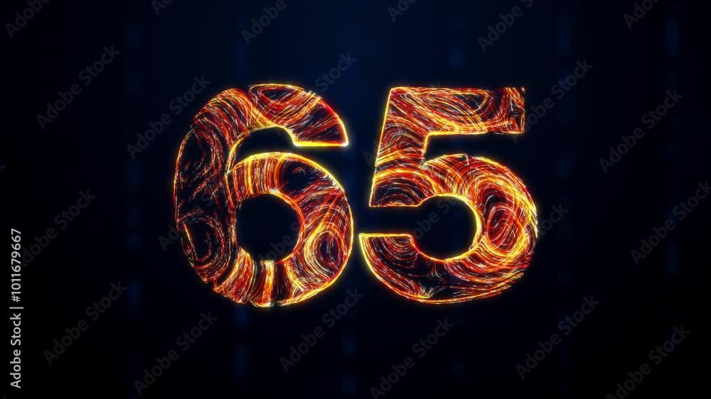 Poster a glowing 