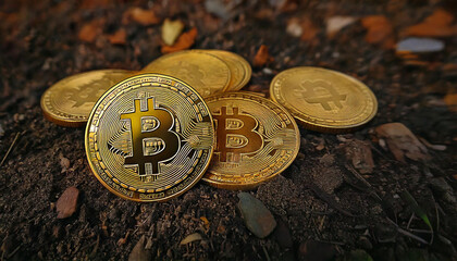 Bitcoin investment background for crypto currency as the main point