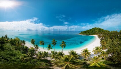 Resort paradise seen from the sky.  