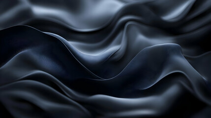 Fototapeta premium Abstract Dark Blue Wavy Background Illustration