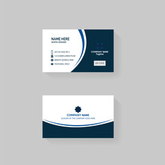 Modern creative professional business card template design.