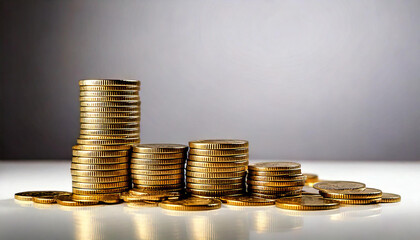 Stack of coins for future investment