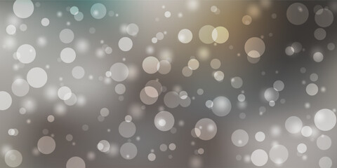 Winter bokeh soft light abstract background vector illustration, blurred texture with soft and defocused lights