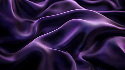 Fototapeta premium Purple Abstract Draped Fabric Background