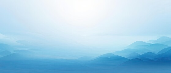 Abstract Mountain Range with Fog