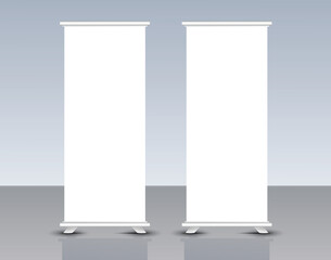 Roll up banner mockup design