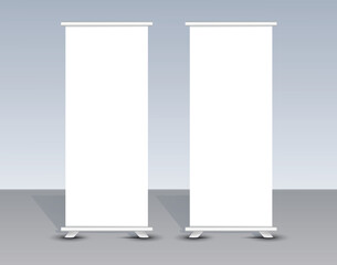 Roll up banner mockup design