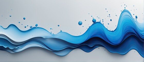Abstract Blue Water Waves