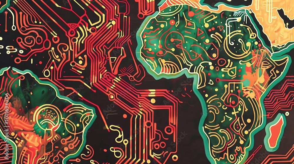 Poster analyze the integration of futuristic design with evolving technology advancements.