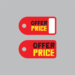 offer price text promo sticker label price icon illustration