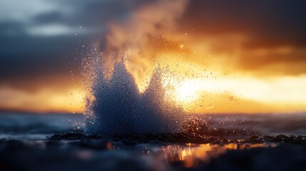 Erupting Geyser Unleashing Nature's Raw Power