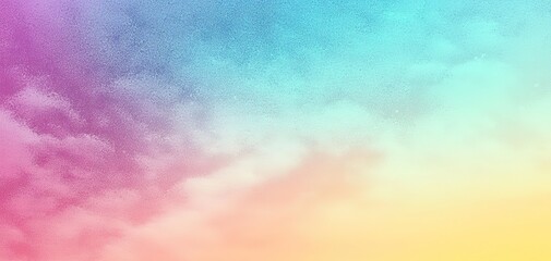 Pastel Sky with Watercolor Texture - Ideal for Dreamy Backgrounds, Feminine Designs, and Serene Ambiance