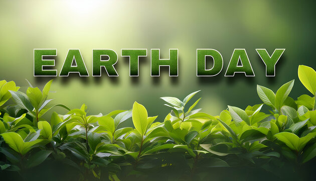 Earth Day Word Positive business word