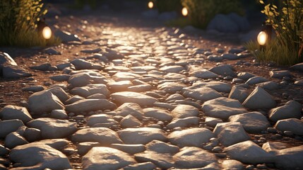 Obraz premium Image of gravel path.