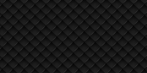 Seamless geometric square shape pattern design | Background design with geometric pattern | Black gradient vector pattern design with luxury decoration