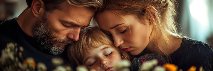 Grieving families mourn the devastating loss of their loved ones in the aftermath of war,as they gather amidst the ruins and debris,reflecting on the tragedy and hardship they have endured.