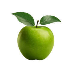 Fresh apple fruit isolated on a transparent background by AI generative