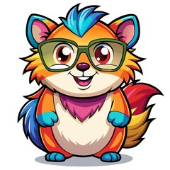 Fototapeta premium cartoon, animal, cat, lion, vector, illustration, fun, hedgehog, mammal, cute, smile, art, character, drawing, funny, baby, animals, comic, wild, isolated, humor, toy, happy, nature, icon