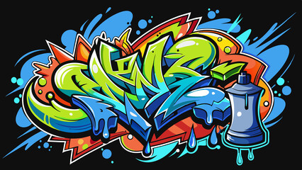 graffiti on the wall