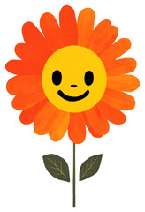 PNG Marigold flower petal plant anthropomorphic.