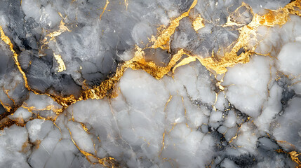 Abstract Background Grey, Black, and Gold Marble Texture