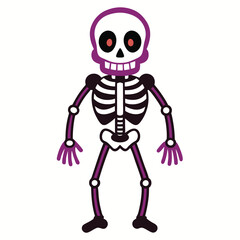 Skeletons, vector icon illustration on white background.