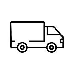 delivery van icon with Transparent Background Clipart