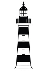 Light House vector silhouette