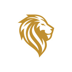 Royal king lion logo vector