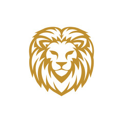 Royal king lion logo vector