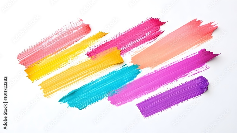 Poster vibrant crayon textures - playful artistic expression with layered colorful strokes and abstract des