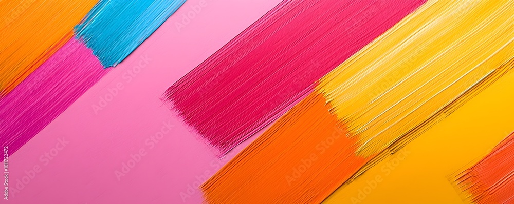 Poster vibrant abstract patterns from colorful crayon strokes - playful exploration of artistic expression 