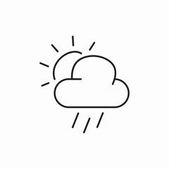 cloudy weather icon sign vector