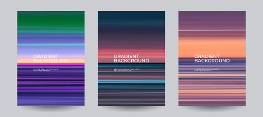 Abstract covers with abstract gradients. Eps10 vector.