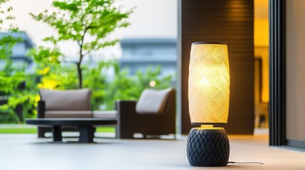 Modern Lamp in Stylish Indoor Setting