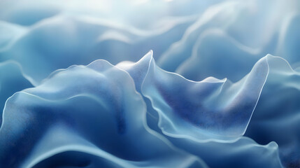 Fototapeta premium Abstract Blue Wavy Background Illustration