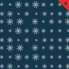 Christmas seamless vector pattern. Monochrome Christmas pattern. Suitable for packaging, wrapping paper and fabric printing.