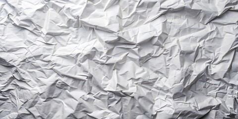 Close-up of a Crumpled White Paper Texture, White Paper, Crumpled, Texture, Background