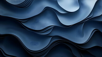 Obraz premium Abstract Background with Blue Waves