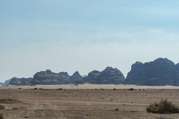 Wadi Rum landscape, Aqaba, Jordan