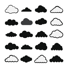 A black and white picture of clouds and the words the word in black and white