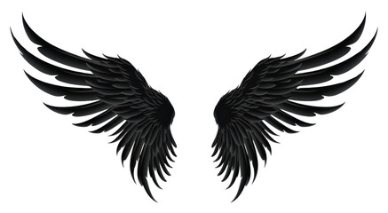 Obraz premium PNG Wing black white bird.