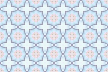 Playful abstract seamless wallpaper pattern illustration