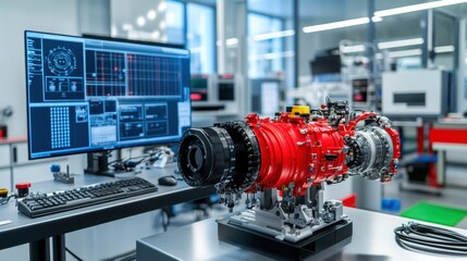 Advanced Engine Testing Lab with Modern Equipment