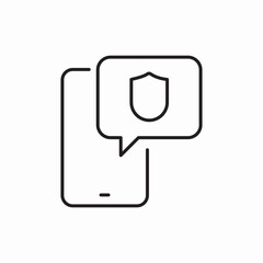 insurance message icon sign vector