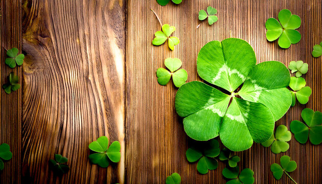 Kleebl&auml;tter Hintergrund Gl&uuml;ck 