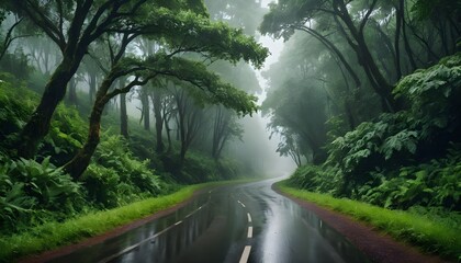 Obraz premium waterfall in the forest